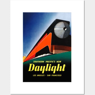 Vintage Travel Poster USA Southern Pacific’s New Daylight Posters and Art